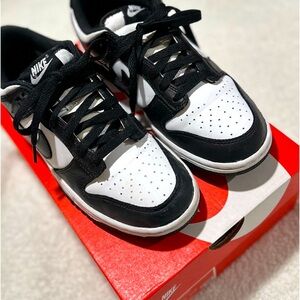 Nike Dunk Low Pandas🐼 7Y, 7M, 8W. Great condition. Gently worn. Box included